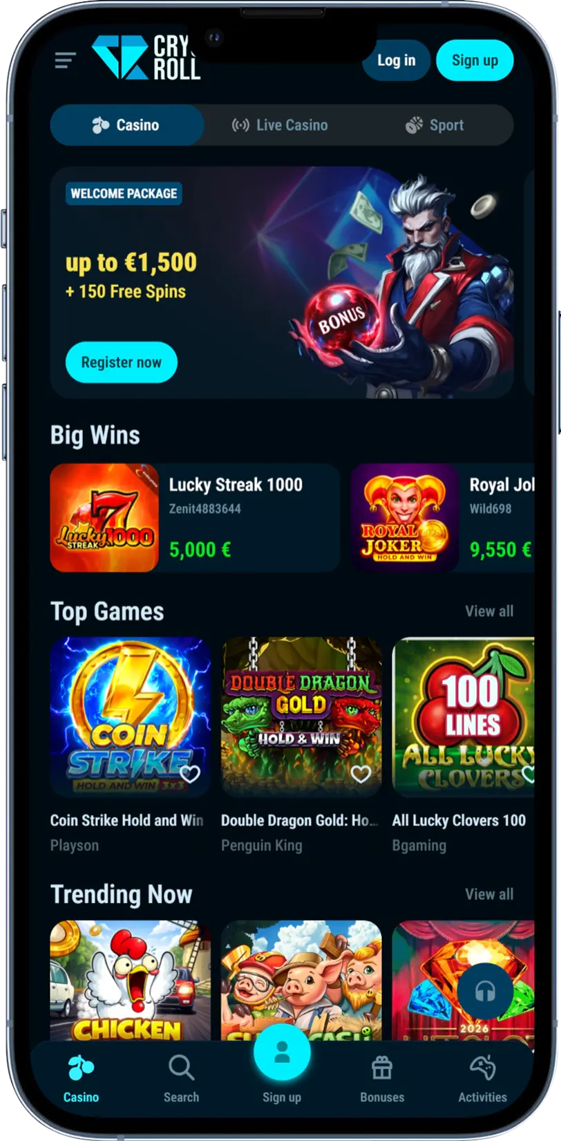Crystal roll online casino